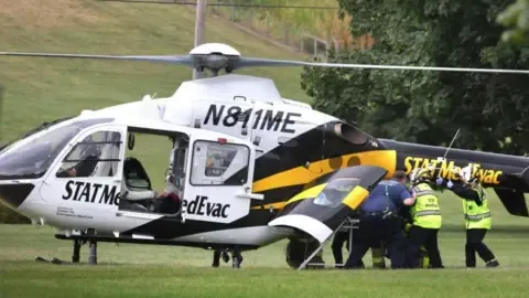 A group of law enforcement personnel injured by gunfire in PA, with three in critical state